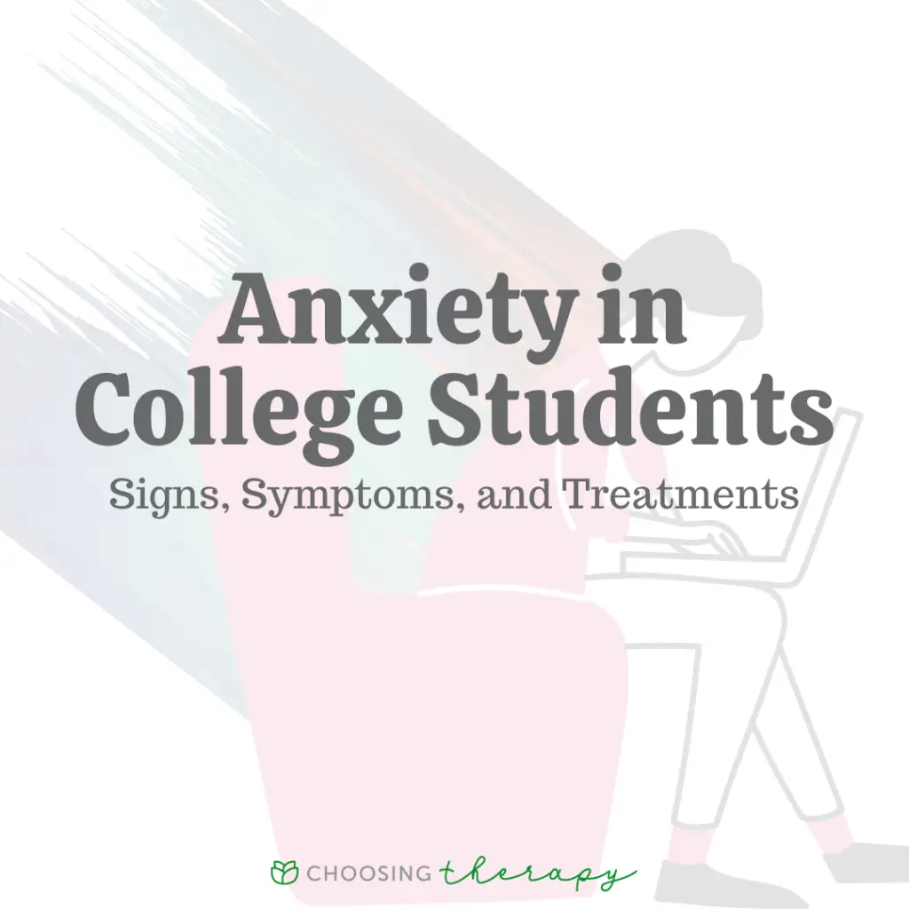 Anxiety in college students signs, symptoms, and treatments.