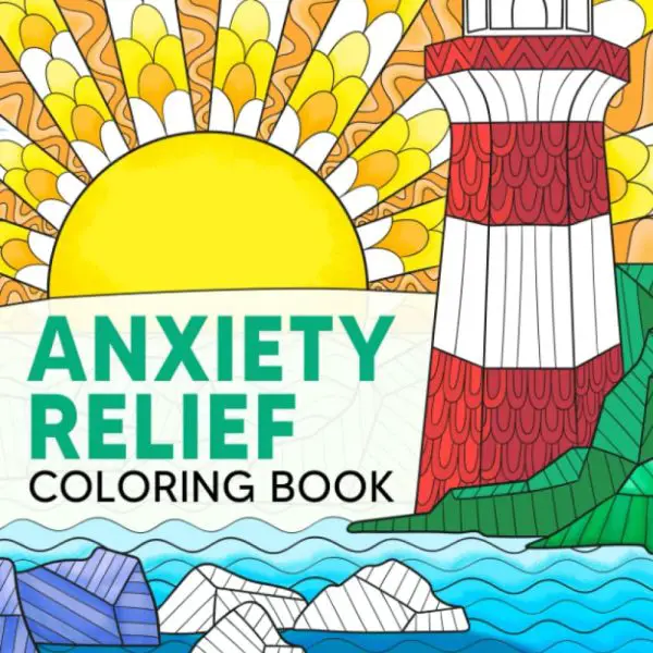 Anxiety relief coloring book.