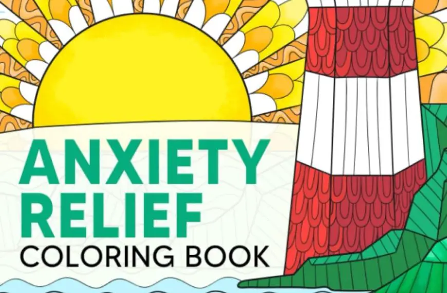 Anxiety relief coloring book.